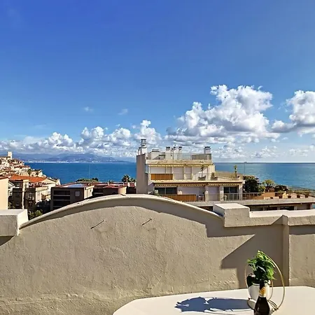 Vast Roof Terrace Superb Sea View Antibes