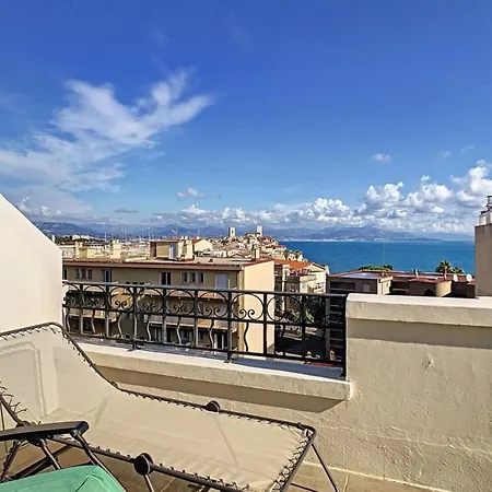 Appartement Vast Roof Terrace Superb Sea View Antibes